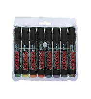 Marker uni prockey pm126 chisel asst bx 8
