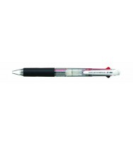 Pen uni rb jetstream sxe retractable 3 colours 0.7mm clear barrel bx 12