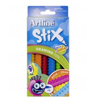 Pen drawing artline stix pack 6 assorted colours
