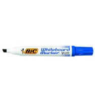 Marker w/b bic chisel blue bx 12