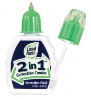 Correction Fluid Liquid Paper Combo 2 In 1 22ml