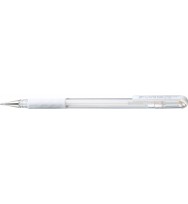 Pen pentel rb hybrid gel grip pastel white bx 12