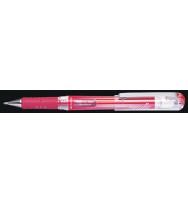Pen pentel rb hybrid gel grip del metallic red bx 12