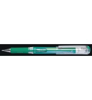 Pen pentel rb hybrid gel grip del metallic green bx 12