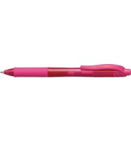 Pen pentel energel-x bl107 gel roller rt0.7mm pink bx 12