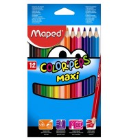 Pencils coloured maped color'peps maxi 12's
