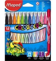 Marker felt tip maped color'peps jungle medium tip 12's