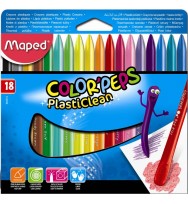 Crayon plasticlean maped color'peps 18's