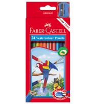 Pencil coloured faber r/range water/col pk 24