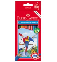 Pencil coloured faber r/range water/col pk12
