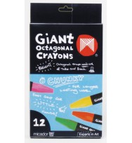 Crayons micador giant octagonal bx12