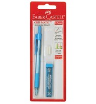 Pencil mechanical faber gripmate auto with twist eraser bx 10