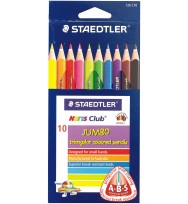 Pencils coloured staedtler triplus triangular 10's