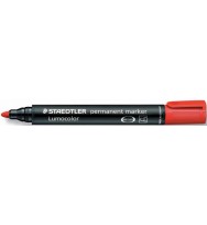 Marker staedtler 352-2 perm bullet red bx 10