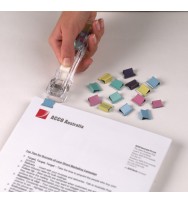 Fast clip refills marbig large coloured pk25