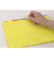 Dividers marbig a4 manilla erasable col 10 tab