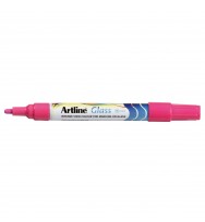 Marker artline glass 4mm pink bx 12