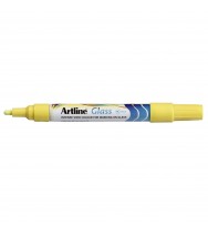 Marker artline glass 4mm yellow bx 12
