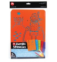 Stencil micador a4 jumbo set of 5