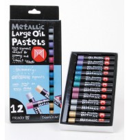 Crayons micador oil pastels metallic bx12