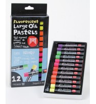 Crayons micador oil pastels fluorescent 12's