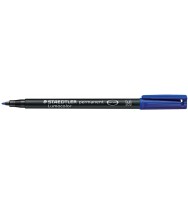 Marker ohp staedtler 317 perm med blue bx 10