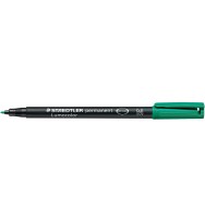 Marker ohp staedtler 317 perm med green bx 10