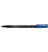 Marker ohp staedtler 313 perm sf blue bx 10