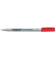 Marker ohp staedtler 316 water sol f red bx 10