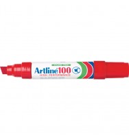 Marker artline 100 xbroad red - pack of 6