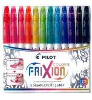 Marker pilot frixion felt tip asst cols wlt12