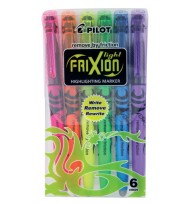 Highlighter pilot frixion light erasable asst wlt6