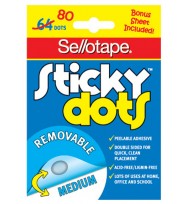 Sticky dots sello removable 64 dots 4sht