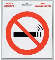 Sign no smoking s/adhesive 6x6