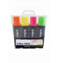 Highlighter Artline Vivix Assorted - Wallet 4