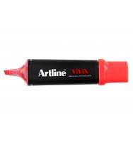 Highlighter Artline Vivix Red Bx 10