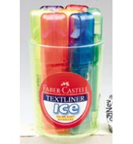 Highlighter faber textliner ice pencil cup of 7