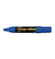 Marker artline poster tempera 12mm blue bx 6