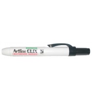 Marker w/b artline clix retract bullet black bx 12