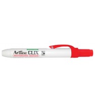 Marker w/b artline clix retract bullet red bx 12