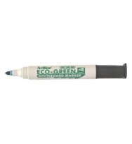 Marker w/b artline 529 eco green chisel tip black bx 12