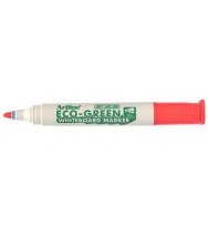 Marker w/b artline 529 eco-green chisel red bx 12
