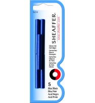 Ink cartridge sheaffer skrip blue/black h/sell pk5