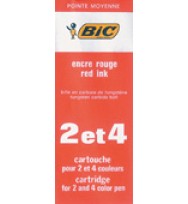 Pen refill bic bp 4 col red