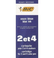 Pen refill bic bp 4 col blue