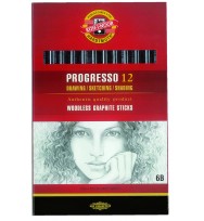 Pencil graphite progresso 6b pk 12
