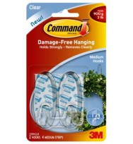 Clear hooks command med adhesive 17091clr