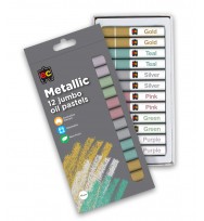 Pastels educational colours oil jumbo metallic 12's