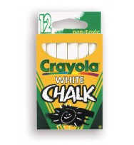 Chalk crayola white 12's