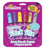 Crayola creations twistable slick stick pastels 6's